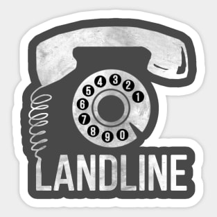 Landline (white version) Sticker